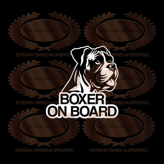 Boxer On Board Sticker