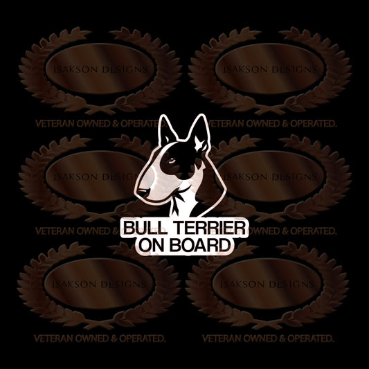 Bull Terrier On Board Sticker