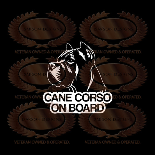 Cane Corso On Board Sticker