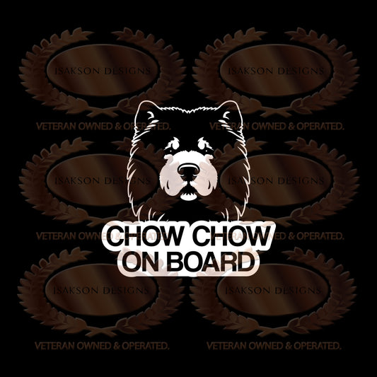 Chow Chow On Board Sticker