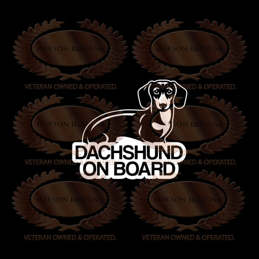 Dachshund On Board Sticker