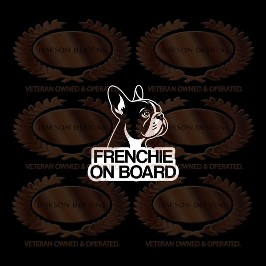 Frenchie On Board Sticker