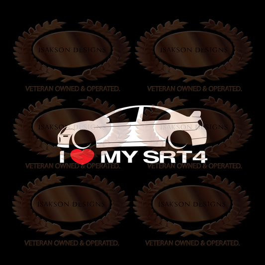 I Love My Dodge Neon SRT4 Sticker