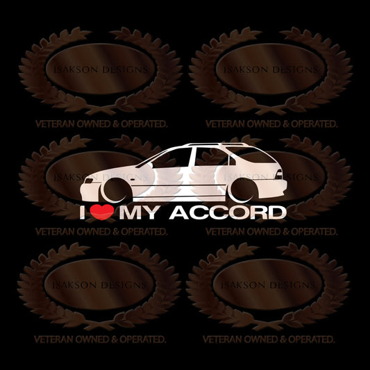 I Love My Honda Accord CE1 Sticker