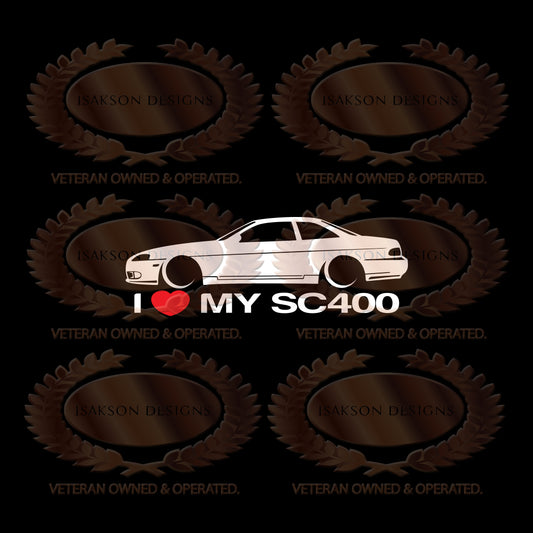 I Love My Lexus SC400 Sticker