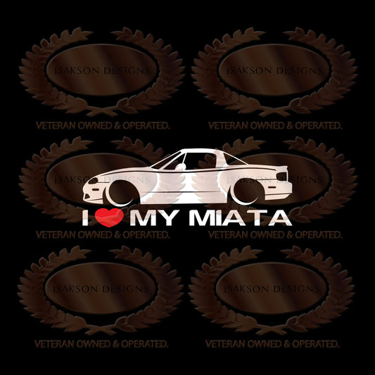 I Love My Mazda Miata NB Sticker