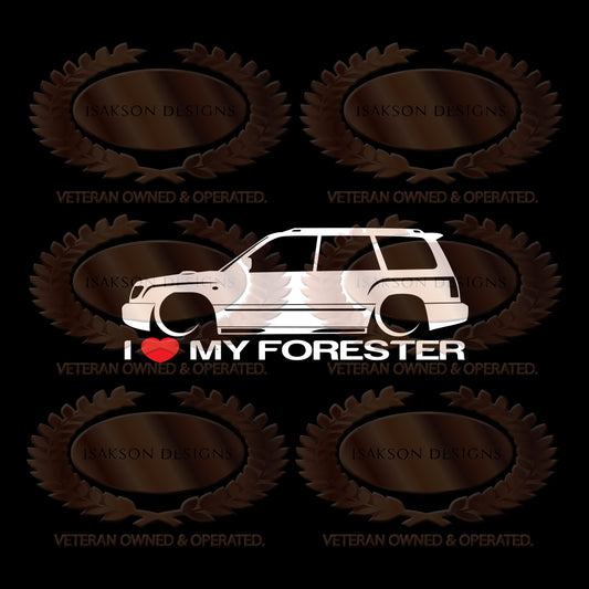 I Love My Subaru Forester Sticker