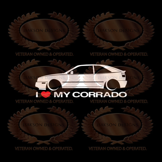 I Love My Volkswagen Corrado Sticker