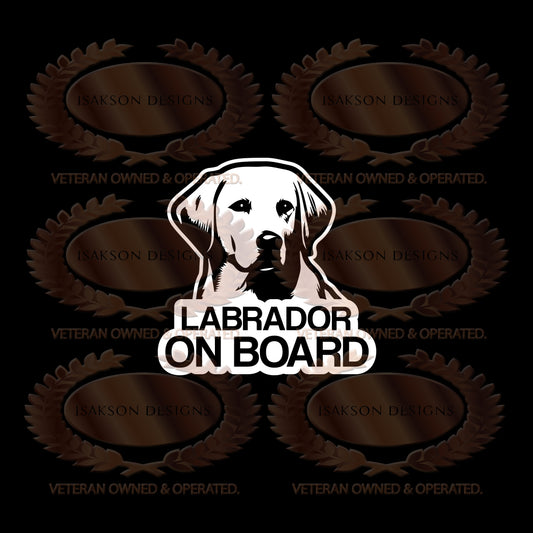 Labrador On Board Sticker