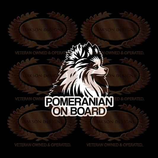 Pomeranian On Board Sticker